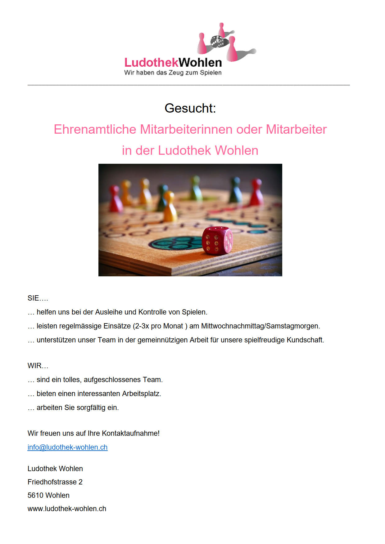 Stellenanzeige 1